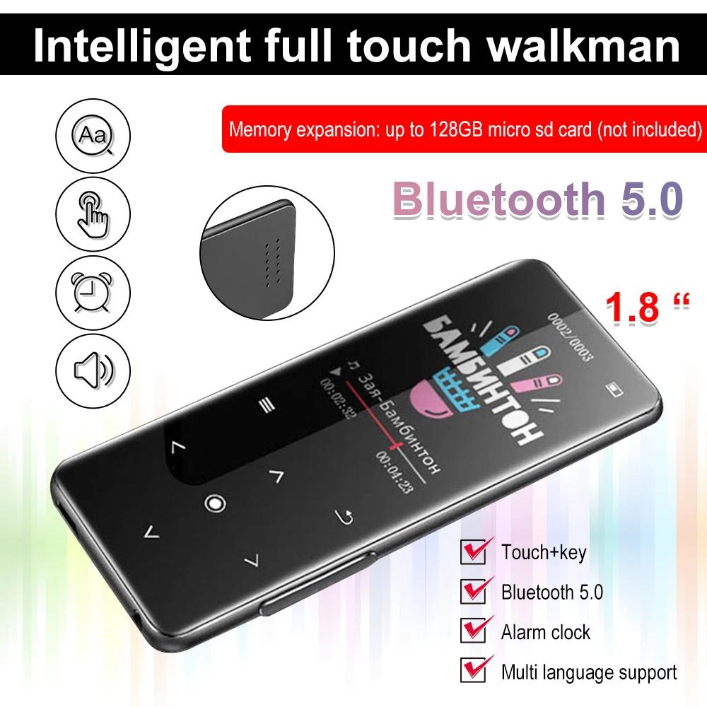 2025 Новый MP3-плеер Bluetooth 5.0 MP4-плеер HiFi Lossless Music Player Портативный аудиоплеер Walkman с FM/электронной книгой/диктофоном/Mp3