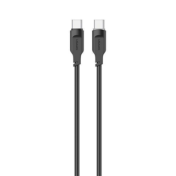 Usams Kabel Usb-C Na Usb-C 100W 1,2Mport Display Fast Charging  Lithe Series Czarny/Black Sj567Usb01(Us-Sj567)