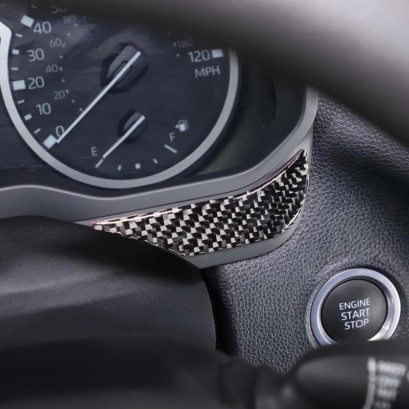 Soft Carbon Fiber Style Car Dashboard Decorative Stickers Fit For Toyota Tundra 2022-2023 Auto Interior