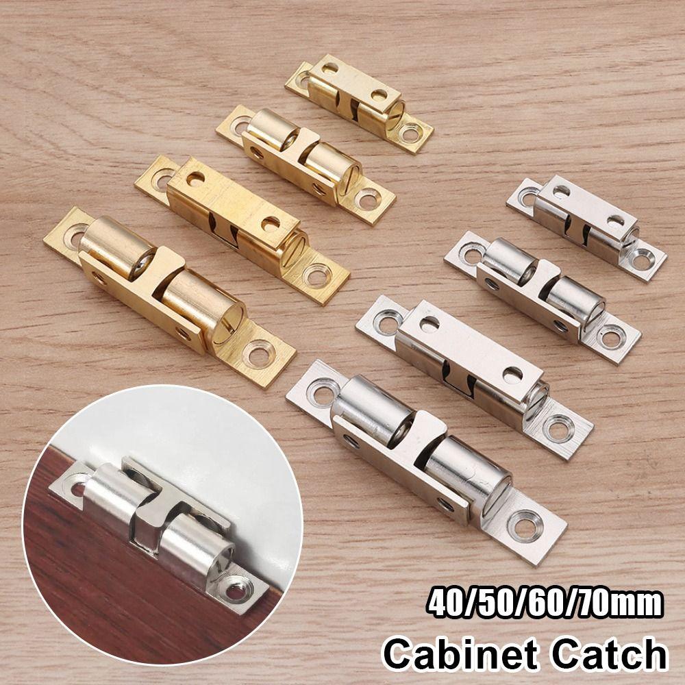 1Pcs Brass Copper Door Bumper Closet Tension Latch for Furniture Cupboard Cabinet Door