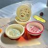 4 Inchs Cute Ceramic Disc Cartoon Little Bear Circular Plate Household Fruit Bowl Kitchen Dipping Saucer Hot Pot Seasoning Plate