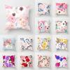 Flower Butterfly Print Pillowcase Car Ornaments Office Living Room Home Pillowcase