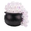 Halloween Light-up Bubble Cauldron with 40 Led Balls DIY Realistics Witches Bowl Kettles Holiday Decor For Home Party Decor