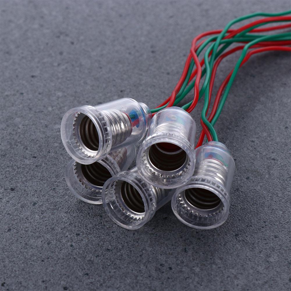 V for Small Bulb with 20cm Wire E10 Lamp Base Light Adapter E10 Lamp Holder Lighting Accessories