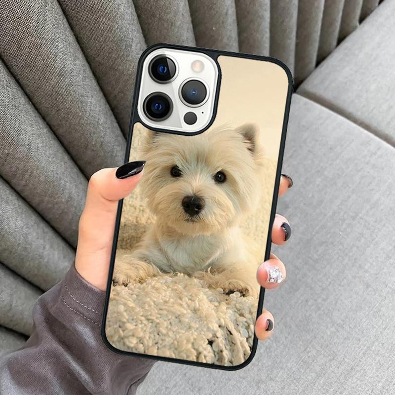 Whippet mum Westie West highland terrier dog Phone Case For iPhone 17 Air 16 16e 15 13 14 Pro Max 11 12 Plus 2022 MAX