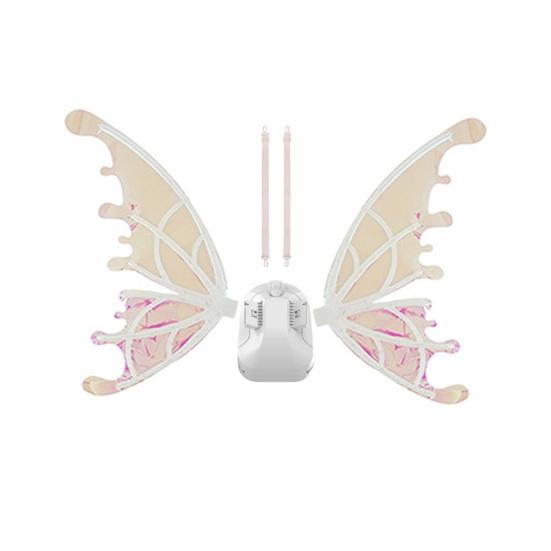 Electric Light Up Flapping Butterfly Wings for Kids LED Glowing Angel Fairy Costume with Music Halloween Christmas Party Prop