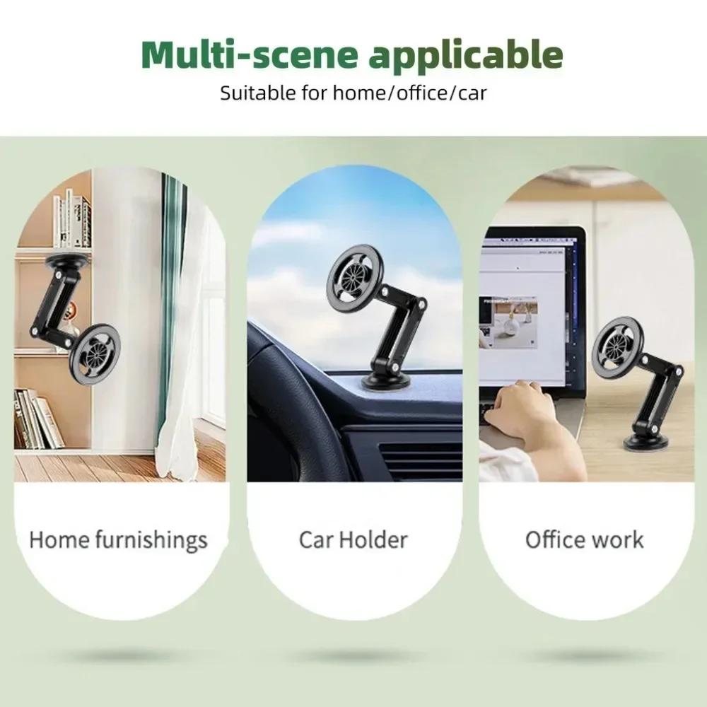 360° Rotate Strong Magnetic Car Phone Holder For Magsafe Foldable Phone Stand Air Vent Magnet Mount Mobile stand For iphone 1415