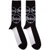 The Beatles Unisex Adult Drum Repeat Logo Ankle Socks