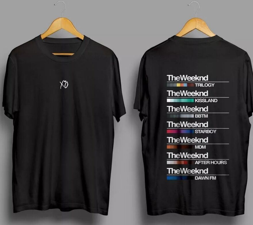 26 The Weeknd T-Shirt All Album Shirt Gift For Fan All Size Unisex T-Shirt