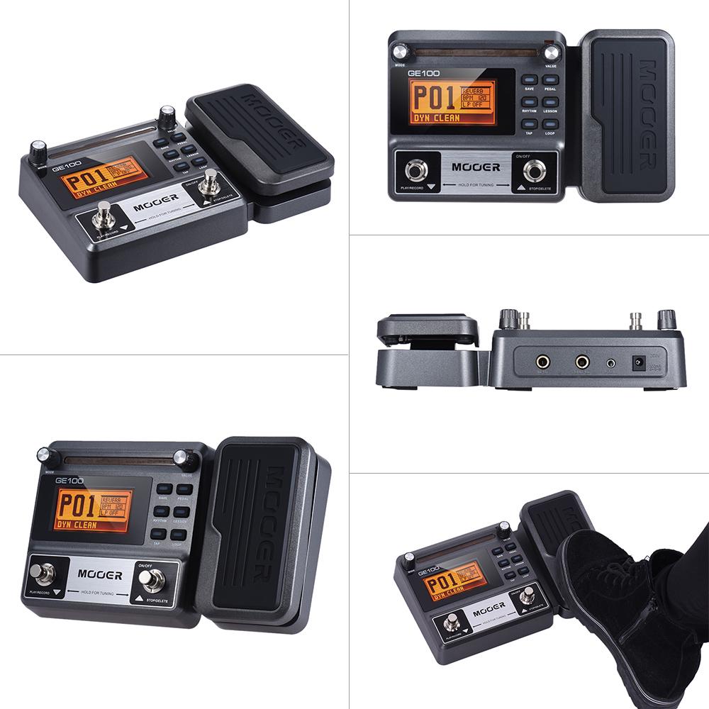MOOER GE100 Гитарный мультиэффектный процессор Педаль эффектов с циклической записью (180 секунд) Настройка Tap