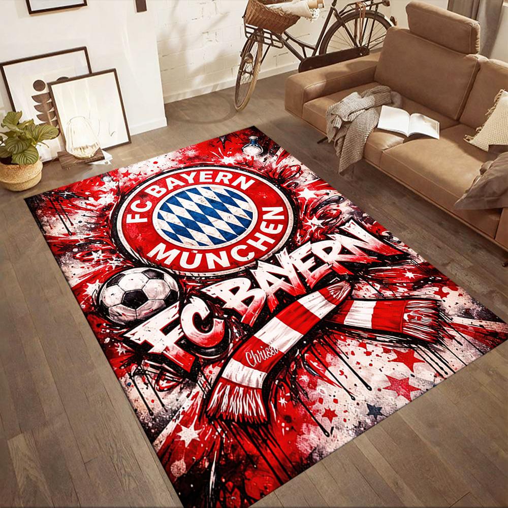 Fc Bayern Square rugs are a great choice for living rooms, bedrooms, home décor, and as gifts