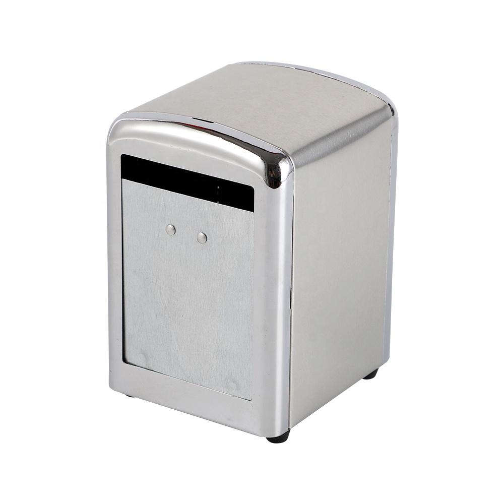 Orginal Color Metal Tissue Box Restaurant Table Napkin Holder