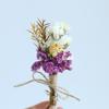 12cm Preserved Flower Boutonniere: Mini Bouquet for Bride, Bridesmaid, Wedding, Gift Box, Party Favor Decoration