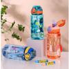 500ml Children S Water Bottle with Straw Leak Proof Plastic Water Cup BPA Free Children's Drinking Water Bottle 16 Ounces