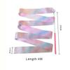 2M 4M Rhythmic Gymnastics Equipment Ballet Streamer Dance Ribbon Rhythmic Twiling Rod Rainbow Stick Training Flashing Star