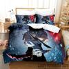 3D Print Anime Solo Leveling Bedding Set Duvet Cover Bed Set Quilt Cover Pillowcase Comforter King Queen Size Boys Adult Bedding