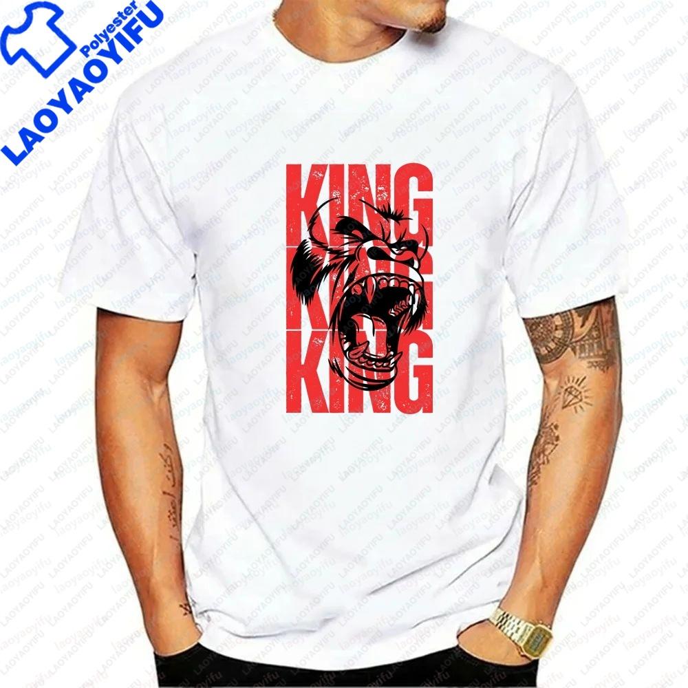 King Gorilla Fitness Enthusiast Unisexs Tshirts And Tank Tops Summer Shortsleeved Unisexs And Unisexs Tshirts Comfortable Tshirts