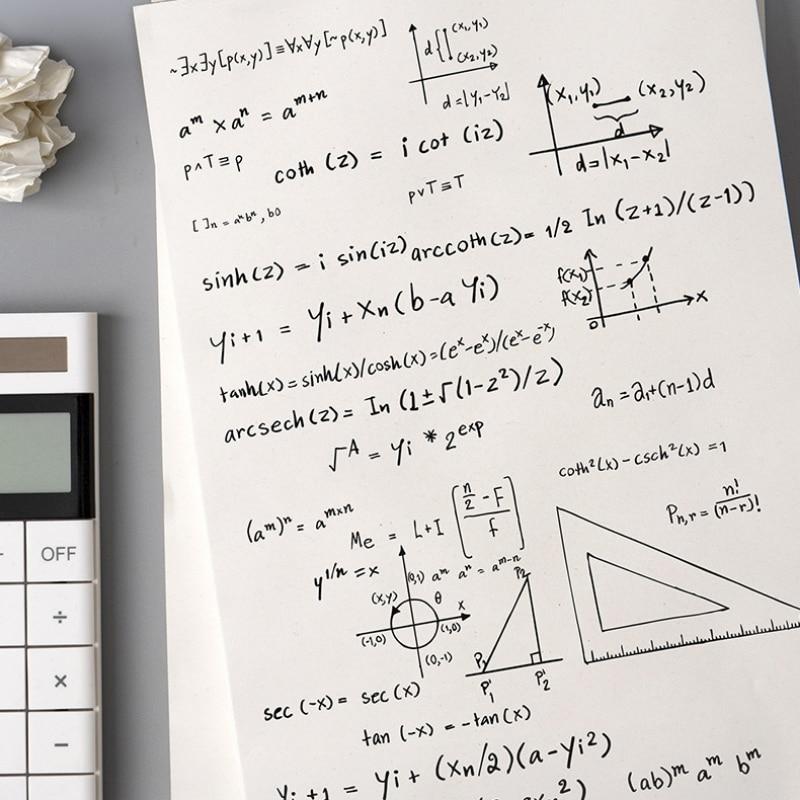 40sheets/pc 25*17cm Scratch Paper Draft Memo Pad Calculus Book for Students Staff Sketchbook