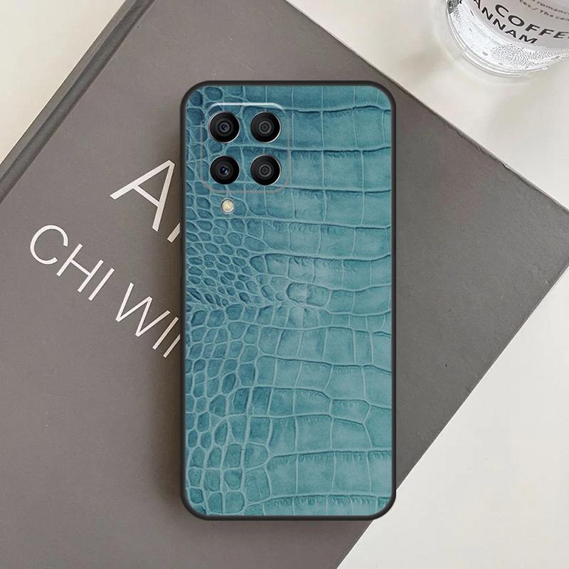 Чехол с принтом под крокодила для Samsung Galaxy M14 M34 M54 M21 M51 M12 M32 M52 M13 M23 M33 M53 M31s M30s M20 Coque