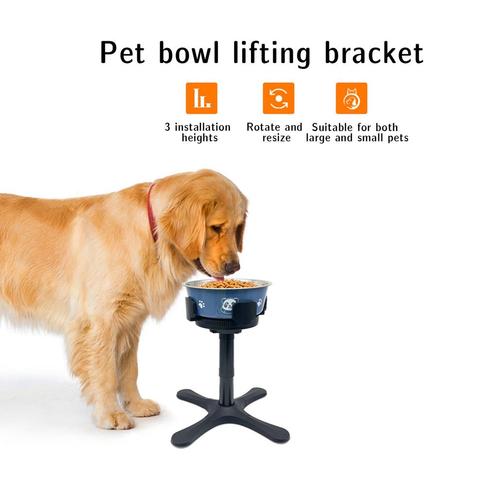 Подставка для миски для собак предотвращает опрокидывание, подставка для кормушки для собак, регулируемая подставка для одной миски для кормления собак, подставка для миски для домашних животных для больших и средних собак