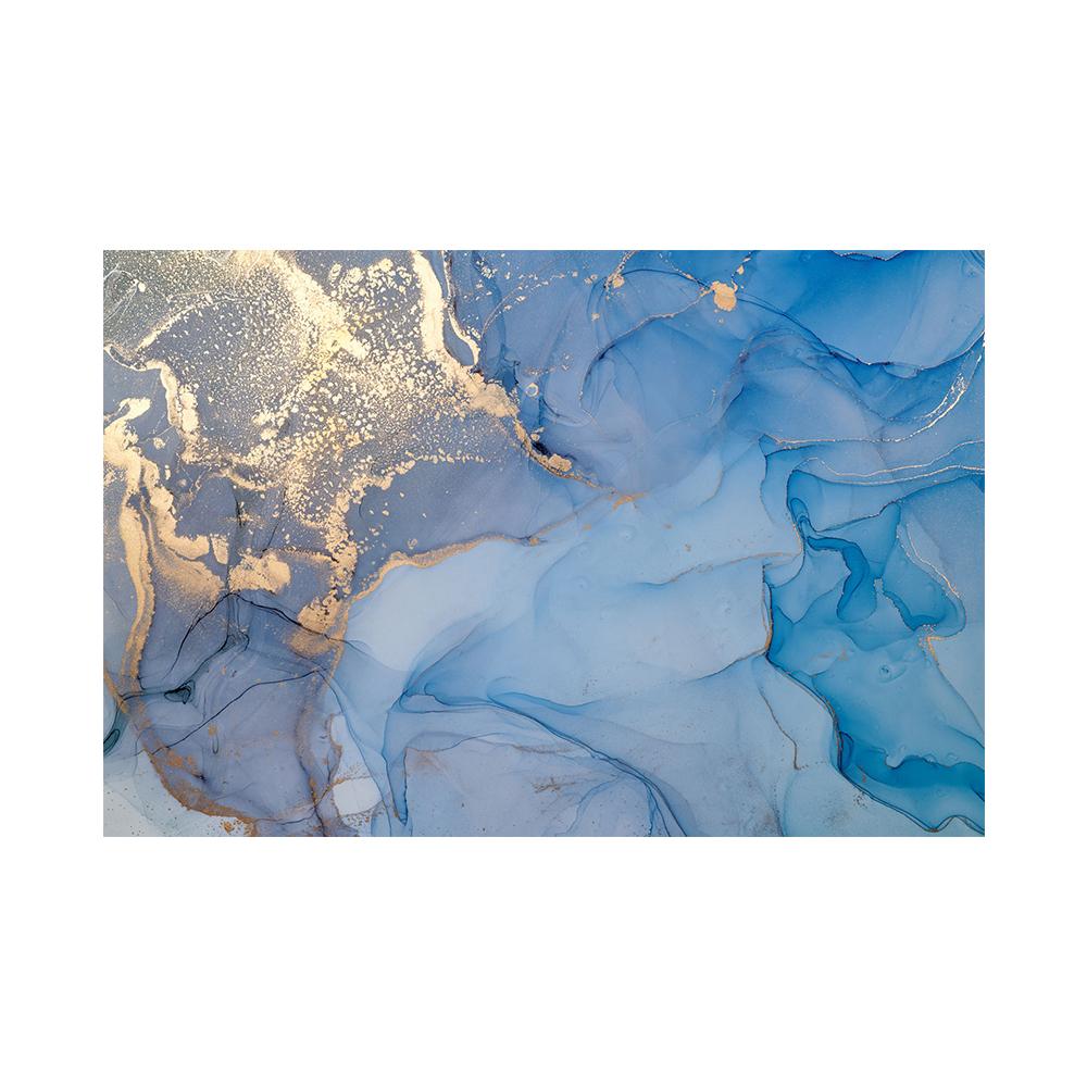 Современная абстрактная мраморная картина розового золота, роскошная настенная художественная печать, розовый, синий, черный холст, постер для гостиной, домашний декор, Cuadros