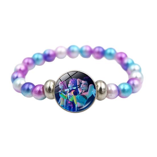 Yousheng Корейский Поп Браслет из Бусин Аниме Вдохновленный Модный Браслет Браслет из Разноцветных Бусин для Женщин Мужчин Девочек Мальчиков Поклонников