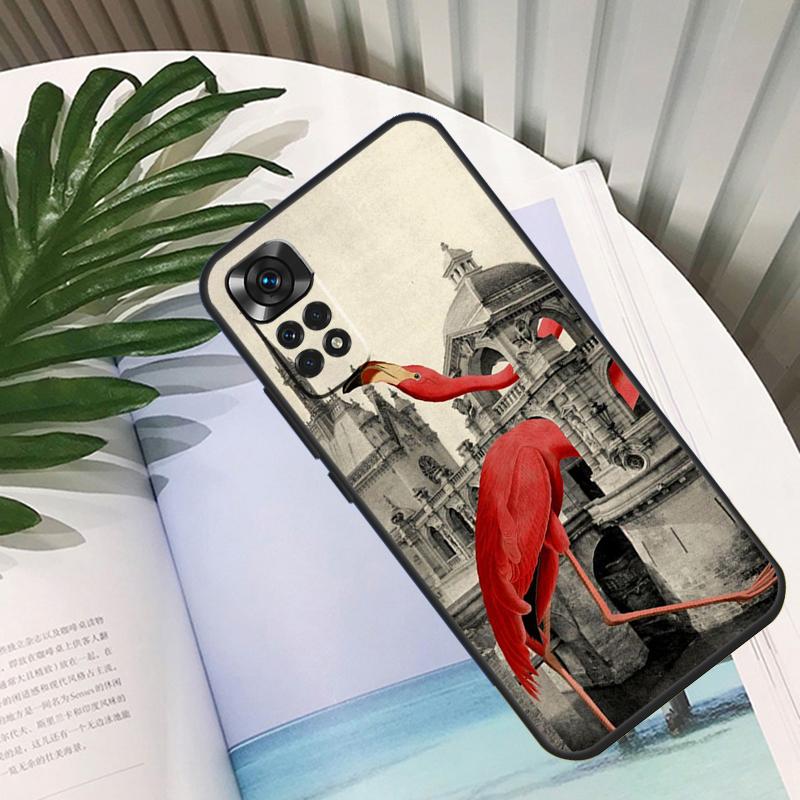 Flamingo Bird Case For Xiaomi Redmi Note 9 8 10 11 12 Pro Note 11S 10S 9S Redmi 12C 9C 10A 10C Back Cover