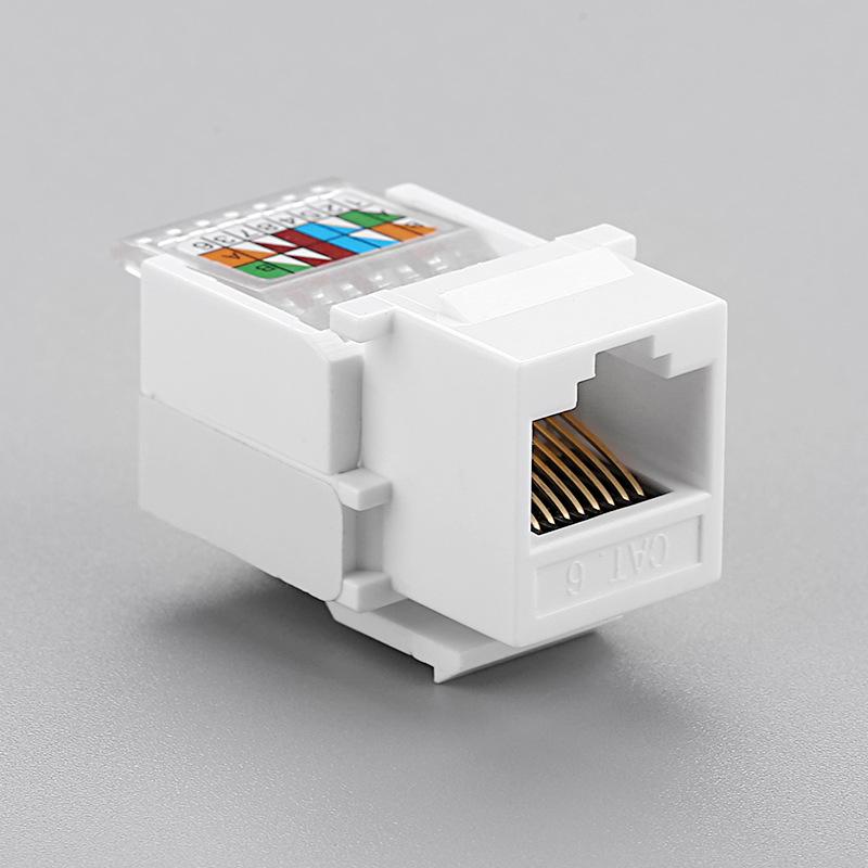 Rj45 Cat6 Utp Keystone гнездовой разъем адаптера Интернет-сети Lan кабель