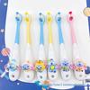 Детская зубная щетка в форме Стича для возраста 3-12 лет, мягкая щетина, продвинутая защита десен и зубов, маленькая головка.