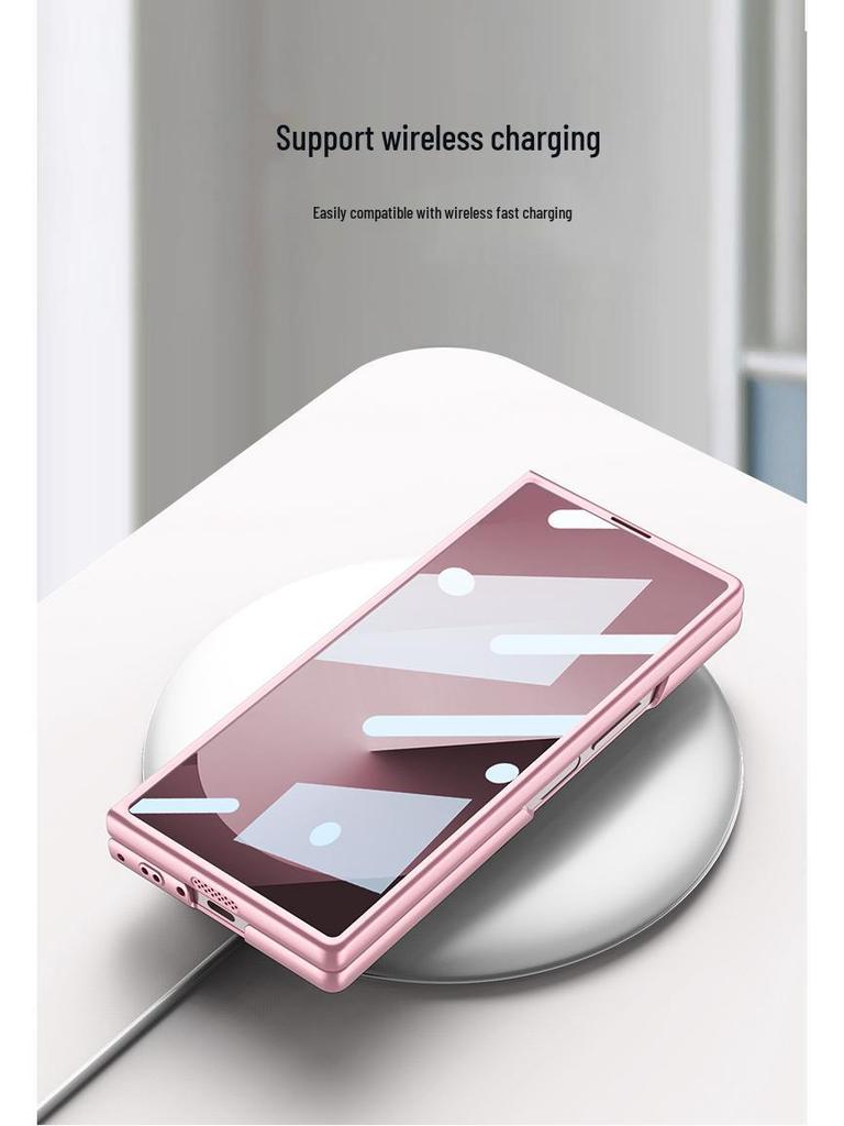 Чехол-браслет на запястье из силикона для Samsung Z Fold6 со встроенной пленкой