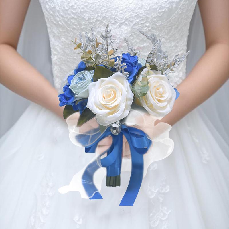 Свадебные многоцветные реквизиты для фотосъемки, многоцветные декоративные стразы, имитация свадебных роз, красивые аксессуары