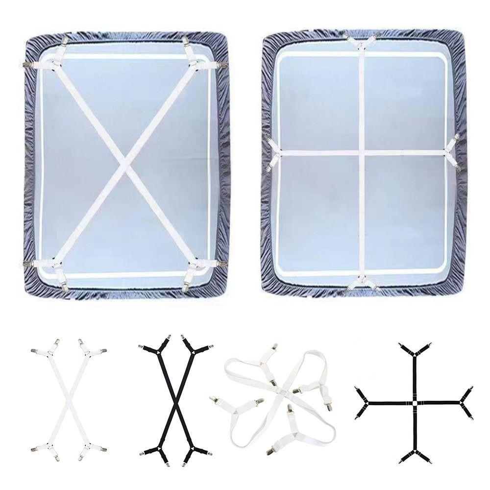 Non-Slip Bed Sheet Holder Adjustable Fixing Strap Grippers Durable Clothes Pegs  Blankets