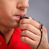 Football With Lanyard Professional Outdoor Survival Tool Cheerleading Tool Referee Whistle Whistle