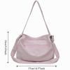 Canvas Crossbody Tote Bags Solid Color Luggage Bag Underarm Bag Sports Shoulder Bag  Women