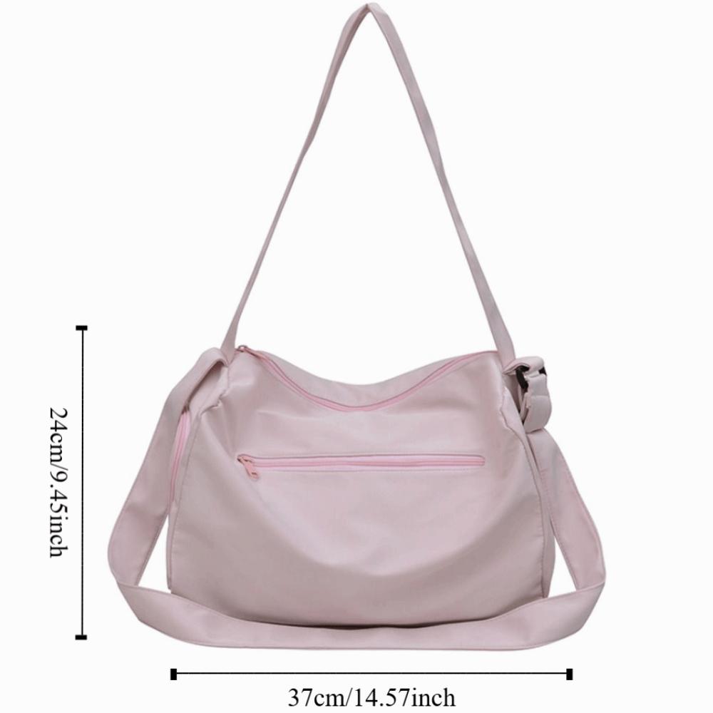 Canvas Crossbody Tote Bags Solid Color Luggage Bag Underarm Bag Sports Shoulder Bag Women