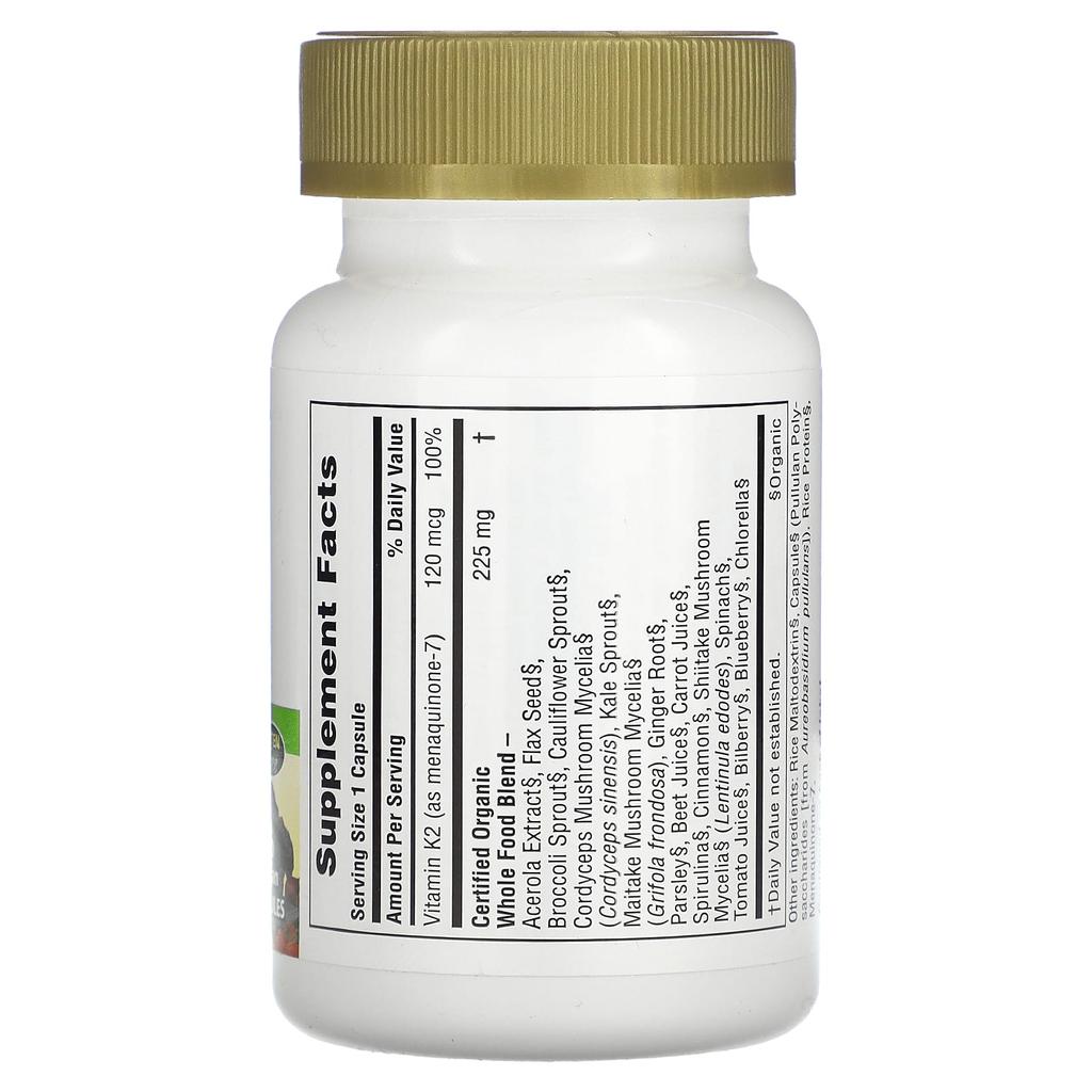 NaturesPlus, Источник жизни, Сад, Витамин K2, 60 крышек для значков
