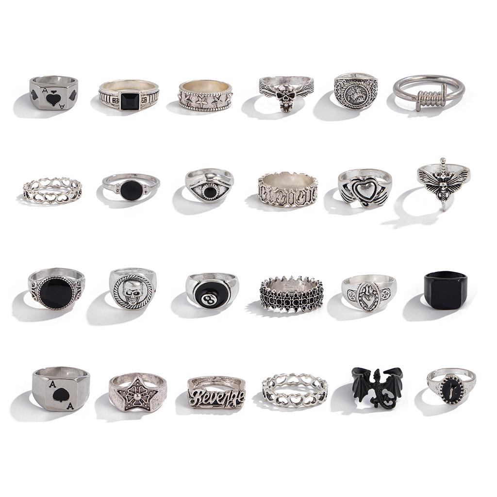 Преувеличенный и Доминирующий Мужской Набор Колец Хип-Хоп Горячая Распродажа Кольцо Мужские Модные Персональные Ювелирные Изделия