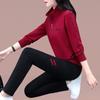 Женский спортивный костюм Woodpecker с флисовой подкладкой - новый стиль 2025 года для весны-осени, идеально подходит для мам среднего возраста.