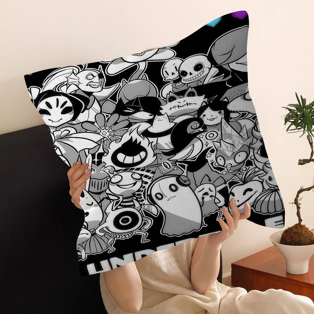 Hot Video Game UUndertale Pillow Gift Home Office Decoration Bedroom Sofa Car Cushion Cover Case x