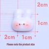 Кролик с красным лицом Глянцевый дизайн ногтей и DIY Клей-крем Смоляные аксессуары