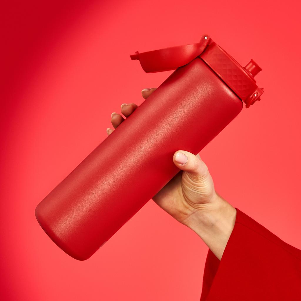 Ion8 Single Wall Bottle I8Ss1000Red Red