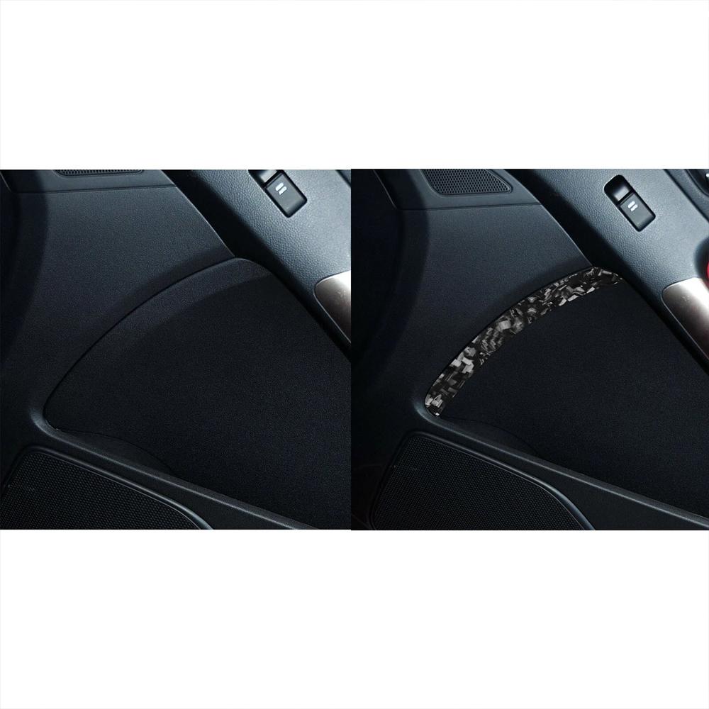 For Hyundai Genesis Coupe 2013-2016 Forged Carbon Fiber Inner Door Panel Trim Cover Car Accessories Interior Decoration Sticker