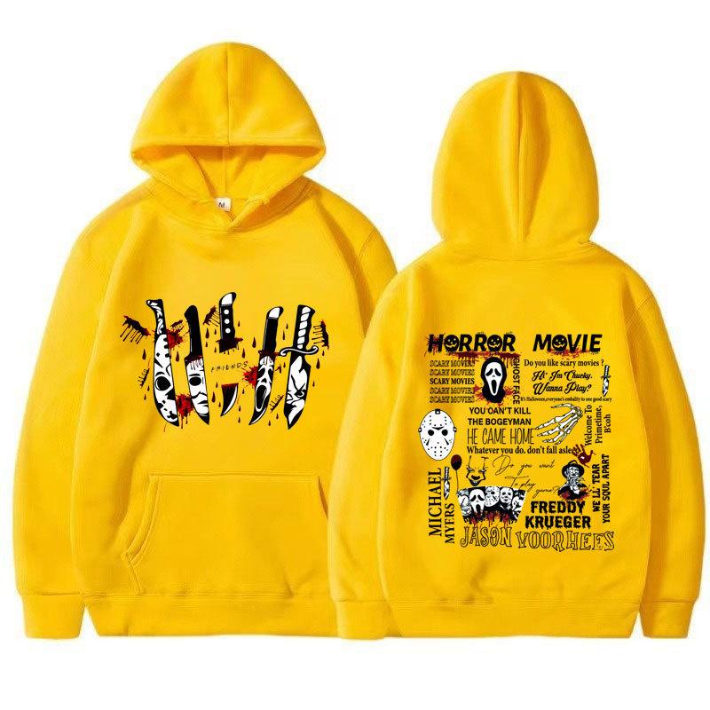 Friends Knife Horror Movie Halloween Hoodies Causal Unisex Hoodies