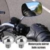 Motorcycle Mirror Screws Motorcycle Mirror Hole Screws M8 M10 Aluminum Bolts Bi-Mirror Hole Cover