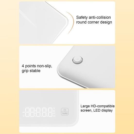 Умные кухонные весы с приложением 3 г/10 кг точные электронные весы со счетчиком калорий отслеживание питания контроль порций ЖК-дисплей цифровые весы