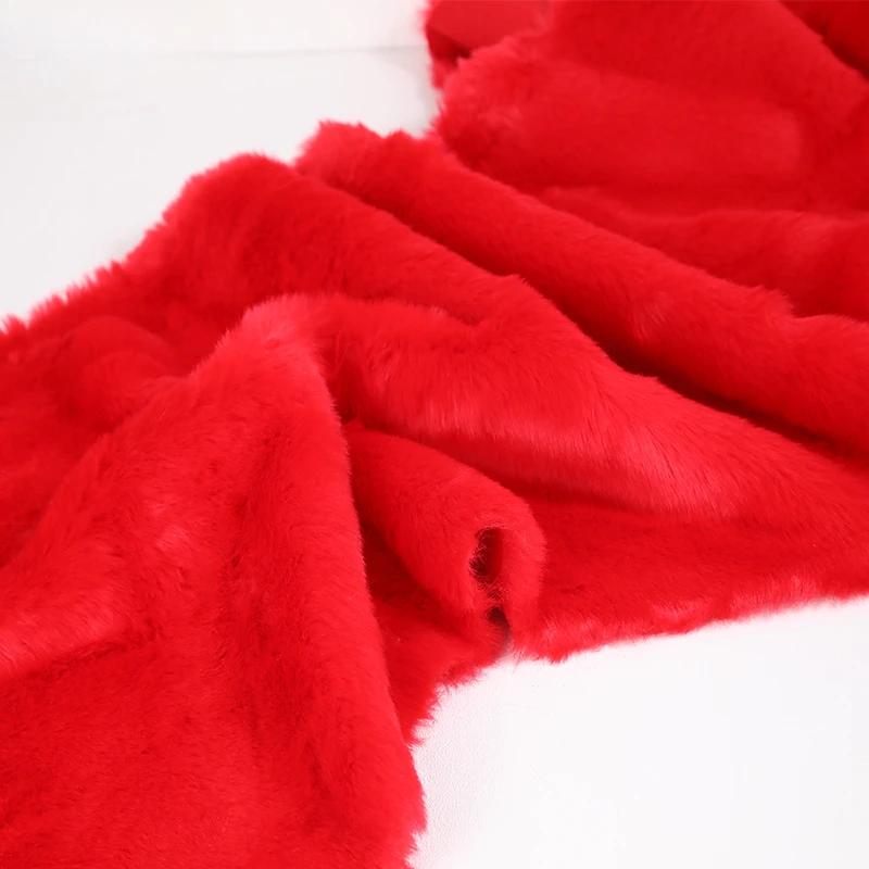 50x180cm Flush Artificial Fur Thickened Imitation Fox Fur Grass Faux Fur Fabric for Counter Decoration Carpet Clothes Scarves