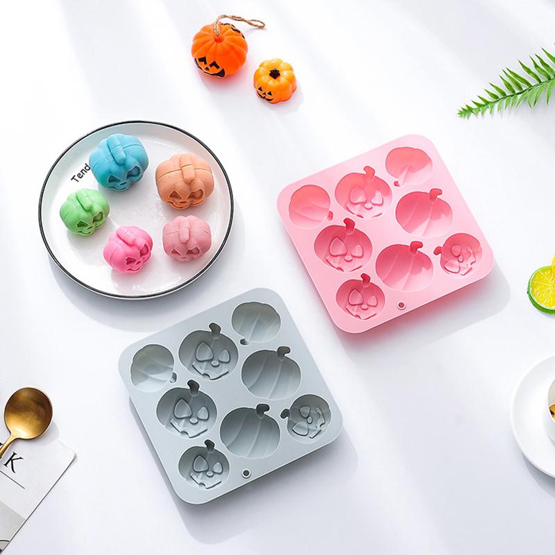 Силиконовая форма на тему Хэллоуина Тыква Призрак Тыква Форма для выпечки DIY Шоколад Конфеты Печенье Мыло Украшение для торта