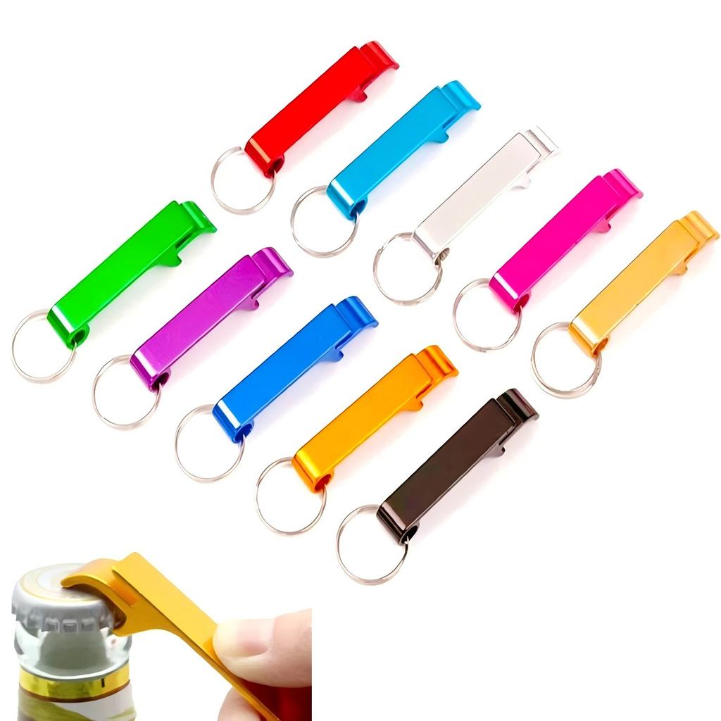 6/12/24PC алюминиевый цветной брелок для ключей для свадебного подарка на день рождения, вечеринки, отеля, ресторана, напитков, пивоварни, открывалки для бутылок, раздача