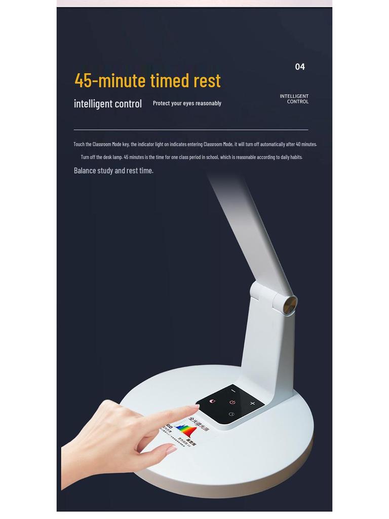 Flicker-Free Full Spectrum Study Desk Lamp for Teens