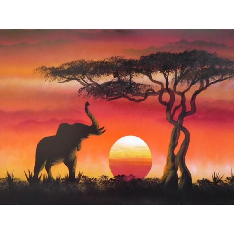 Diamond Painting Dandelion Full Square Mosaic Art Sunset Diamond Embroidery Landscape Picture of Rhinestone Home Decor